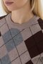 Baklava Pattern Knitted Sweater - 5