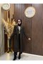 Nelya Premium Lined Classic Coat |   Brown - 5