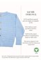 Organic Knitwear Long Sleeve Blue Baby Boy Cardigan - 5