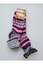 Turkmen Socks Woolen Booties 3-Pack Foldable Keep Warm Winter Home Socks Unisex Mixed Pattern - 3