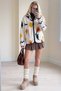 Geometric Patterned Plush Teddy Jacket Tbsmzr006 - 5