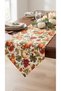 Duck Fabric Triangle-End Runner 40X130 cm – Pumpkin, Autumn Leaf and Grape Patterned, Water Repellent Stain-Resistant Table Runner - 2