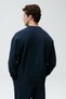Atticus men's round neck navy blue sweatshirt - 7