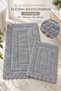 Bodrum Tufting Cotton Handmade Knitted 2-Piece Mat 110