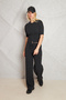 Anthracite Short Sleeve Cotton Knitwear Set - 3