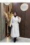 Zeli̇a Premium Lined Fox Coat |   Beige - 3