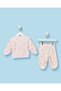Infant Girls Ivory And Pink Floral Pyjama Set - 4