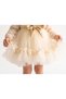 Chara Ecru Sequin Bow Tulle Skirt Girl's Birthday and Special Occasion Dress - 6