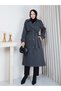Windbreaker Detailed Lined Cashmere Coat Rc3168 - 5