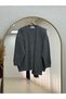 Peyker Crew Neck Scarf Sweater-Kr6023 Anthracite - 2