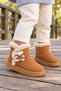 Toffe Winter Girls' Boots with Fur Inside and Bow Detail - 7