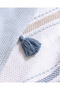 Liora Double Cotton Bedspread - Blue/Beige - 7