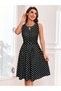 Rochie midi, negru - 3