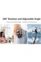 حامل ثلاثي القوائم صغير وعصا سيلفي محمولة - قابل للدوران 360 درجة °   حامل ثلاثي القوائم مرن مع جهاز تحكم عن بعد بتقنية البلوتوث - كومباك - 6