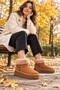 Neli̇s Women's Casual Winter Boots with Fur Inside and Ankle Lining - 4