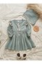 Set rochie și căciulă, albastru - 3