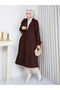 Windbreaker Detailed Lined Cashmere Coat Rc3168 - 4