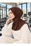 Athletic Hijab Sports Hijab - Suitable for Daily and Training Use, Tie-Dye Coffee Color - 5
