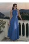 Rochie maxi, albastru - 3