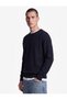 Viscose Blended Long Sleeve Crew Neck Knit Sweater - 2