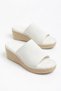 232-460 White Knitwear Daily Orthopedic Wedge Heel Women's Slippers - 3
