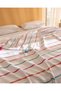 Selune Single Cotton Bedspread - Orange/Fuchsia - 4