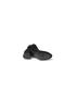 Women's Black Brown Matte Leather Round Toe 5cm Thick Heel Ankle Boots with Stones - 3