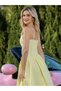 Rochie maxi, galben - 7