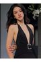 Rochie mini, negru - 3