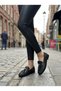 Black Patent Leather Tasseled Women's Casual Ballerinas