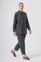 1092 Double Pocket Detail Self-Patterned Suit Black - 4