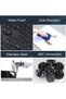 منظم تخزين مكعب قابل للتركيب، خزانة ملابس، رف كتب مع أبواب وقضيب تعليق، مصنوع من البلاستيك - 5