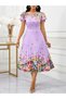 Rochie maxi, mov - 4