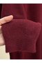 Peyker Crew Neck Scarf Sweater-Kr6023 Claret Red - 5