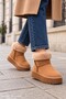 Neli̇s Women's Casual Winter Boots with Fur Inside and Ankle Lining - 5