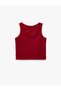 Crew Neck Sleeveless Color Block Printed Cotton Undershirt - 2