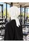 Black Athletic Hijab Sports Hijab - Suitable for Daily and Training Use with Tie-Backs - 4