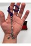 Aquamarine Stone Prayer Beads Set of 33 – Stylish Prayer Beads with Blue Natural Stone Color and Metal Tassels + Boxed + Tsb66 - 3