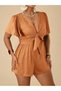Short jumpsuit, orange - 5