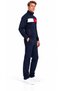 Men's Stand Collar Sporty Detailed Tracksuit Set Navy Blue-9546 - 2