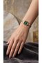 Classic Women's Steel Watch Gold Color & Green Dial Vintage Square Case Elegant Classic Stylish Women's Wristwatch |   Limited Edition 2027 - 5