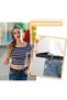 2Pcs Slim Belt,Invisible Stretch Belt,Simple Solid Colour Belt,Elasticated Belt,Adjustable Strap Bel - 2