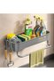 Sponge Holder for Kitchen Sink, Kitchen Sink Caddy Rustproof Dish Sponge Organizer with Detachable D - 5