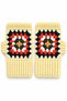 Women's Fingerless Knitted Gloves Cream Yellow Hand Knitted Winter Warm Gloves for Daily Use - 2