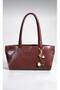 Women's Charm Detailed Baguette Shoulder Bag