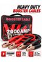 2000A 12V Car Jumper Cables, 2.2m Heavy Duty Booster Leads with Carry Case