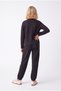 Girl's Textured Sweatpants with Elastic Cuffs - 4