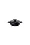 Cast Pro 26 cm Flat Pot and 24 cm Deep Pot Set - Black with Induction Base - 2