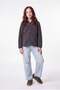 Girl's Hooded Zippered Plush Sweatshirt - 3