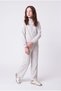 Girl's Ribbed Wide-Leg Sweatpants - 4